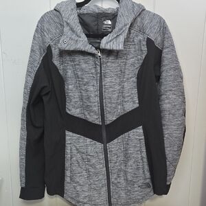 The North Face Women's Gray and Black Ski Jacket